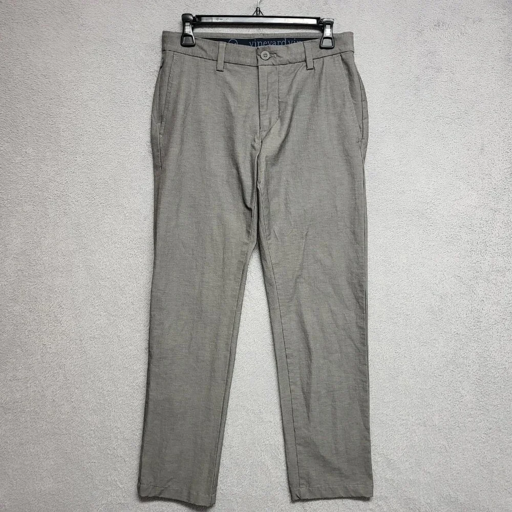 Vineyard Vines On The Go Pant Mens 28x29 Gray OTG Performance Stretch Casual